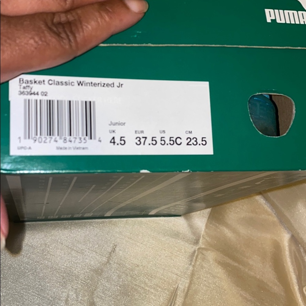 Puma Suede embossed sneaker.